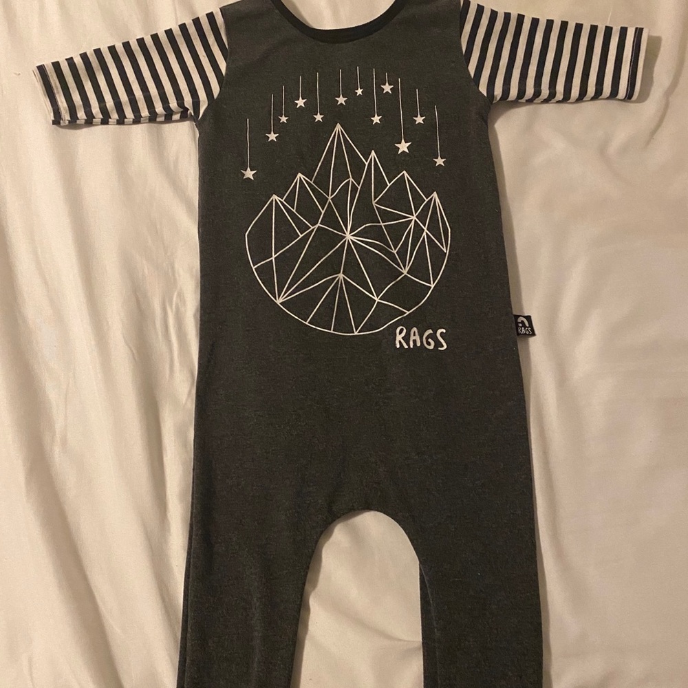 Rags to Raches 18-24 month long sleeved romper